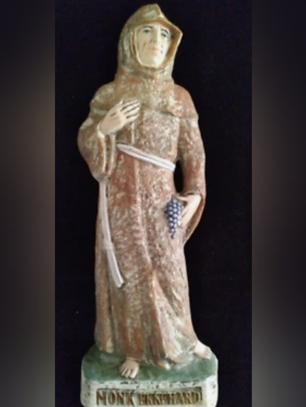 Capodimonte 1983 Figurine Monk Ekkehard Gourmet Gifts Selection Italy 12-1/2"H